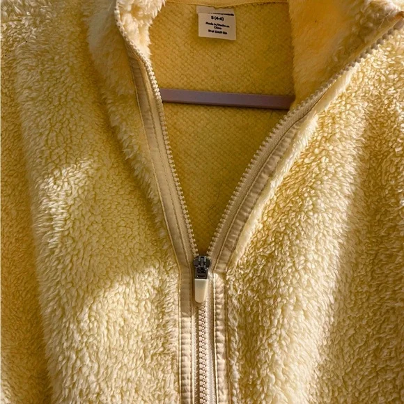 No Boundaries Cozy Yellow Sherpa Pullover Fall Weather FAVS 🍁 Sz - (S) - Picture 2 of 4